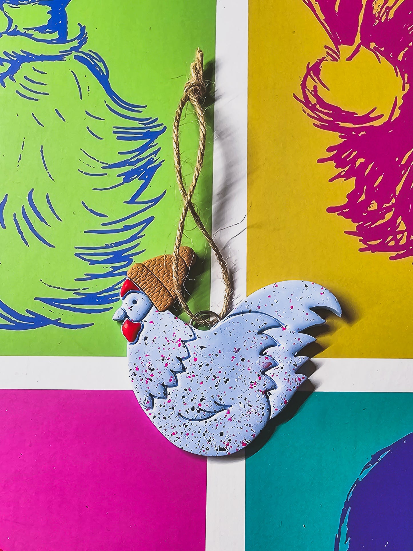 Ornament- Hipster Chicken