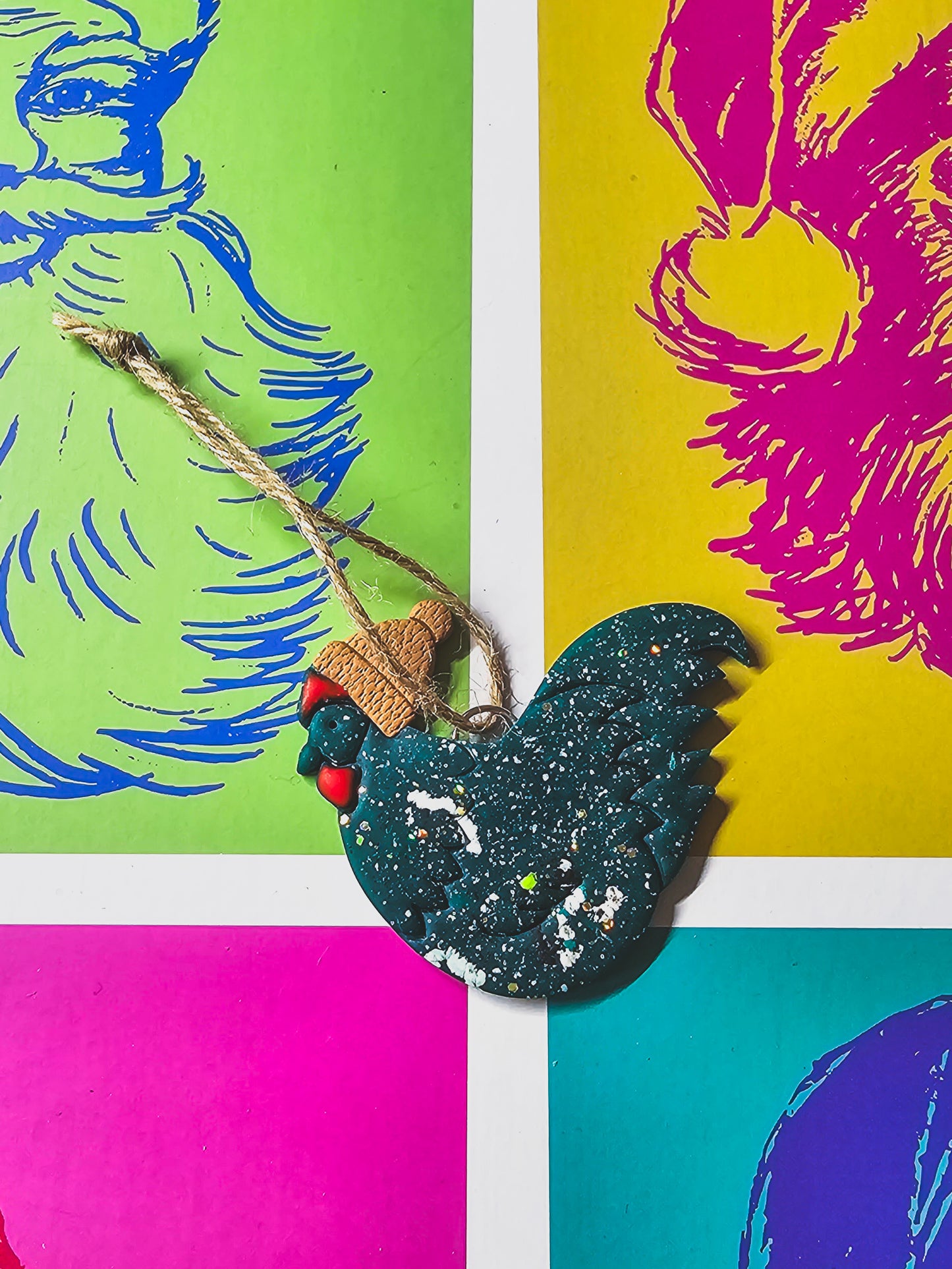 Ornament- Hipster Chicken