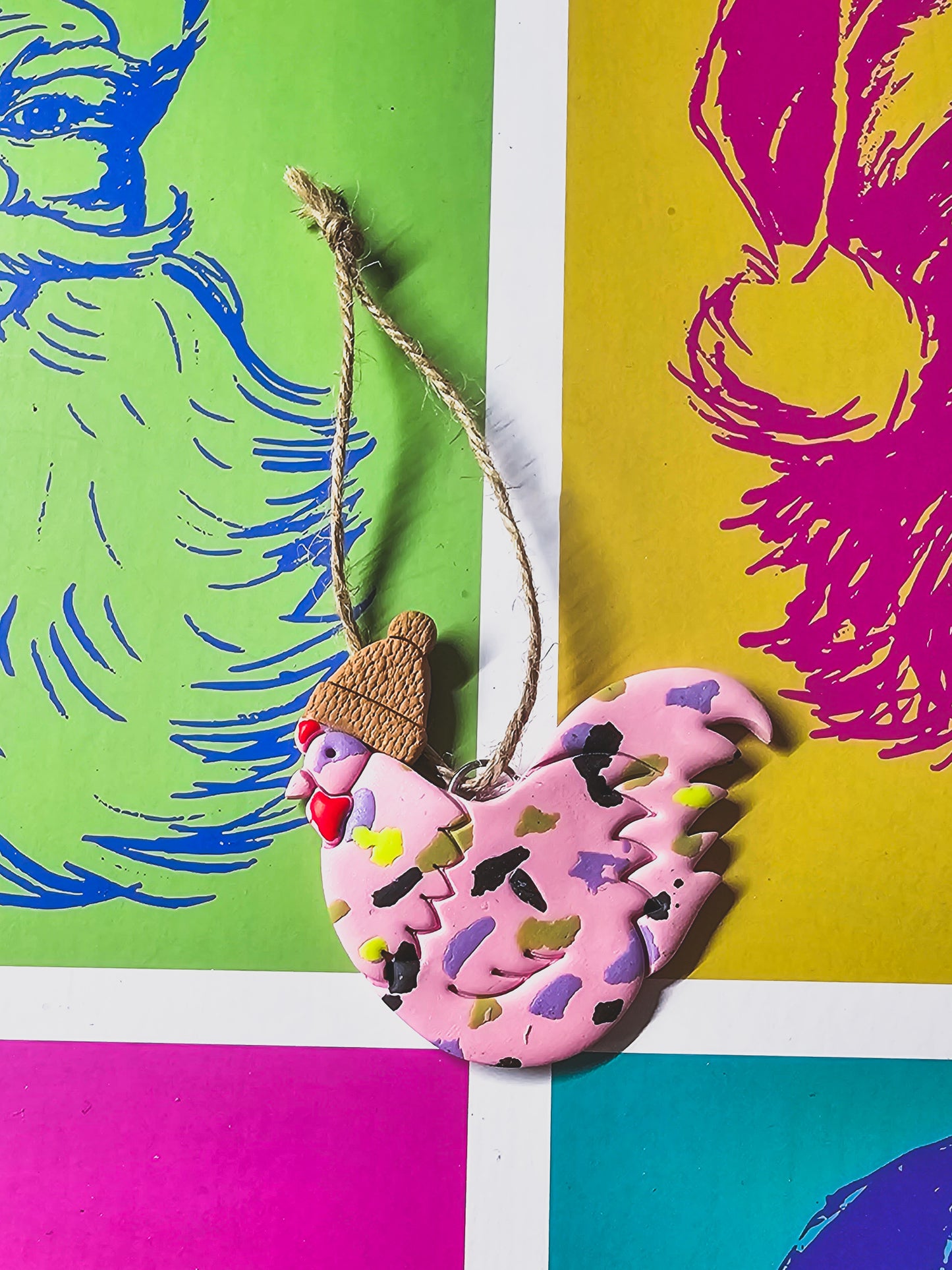 Ornament- Hipster Chicken